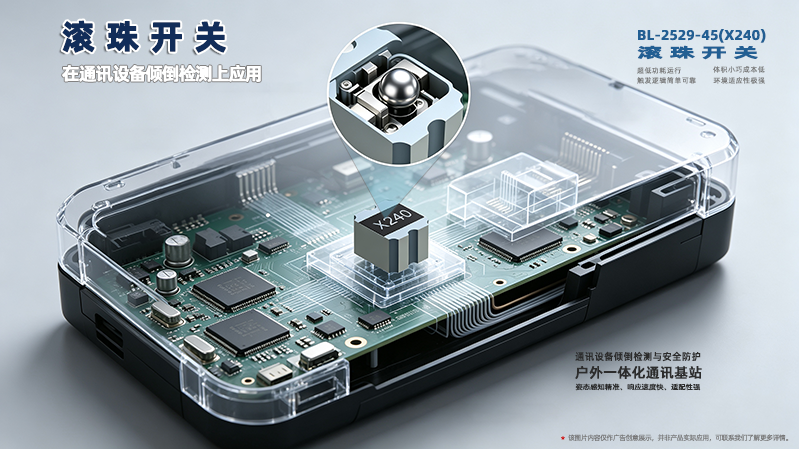 滚珠开关如何实现各类通讯设备的倾倒安全监测
